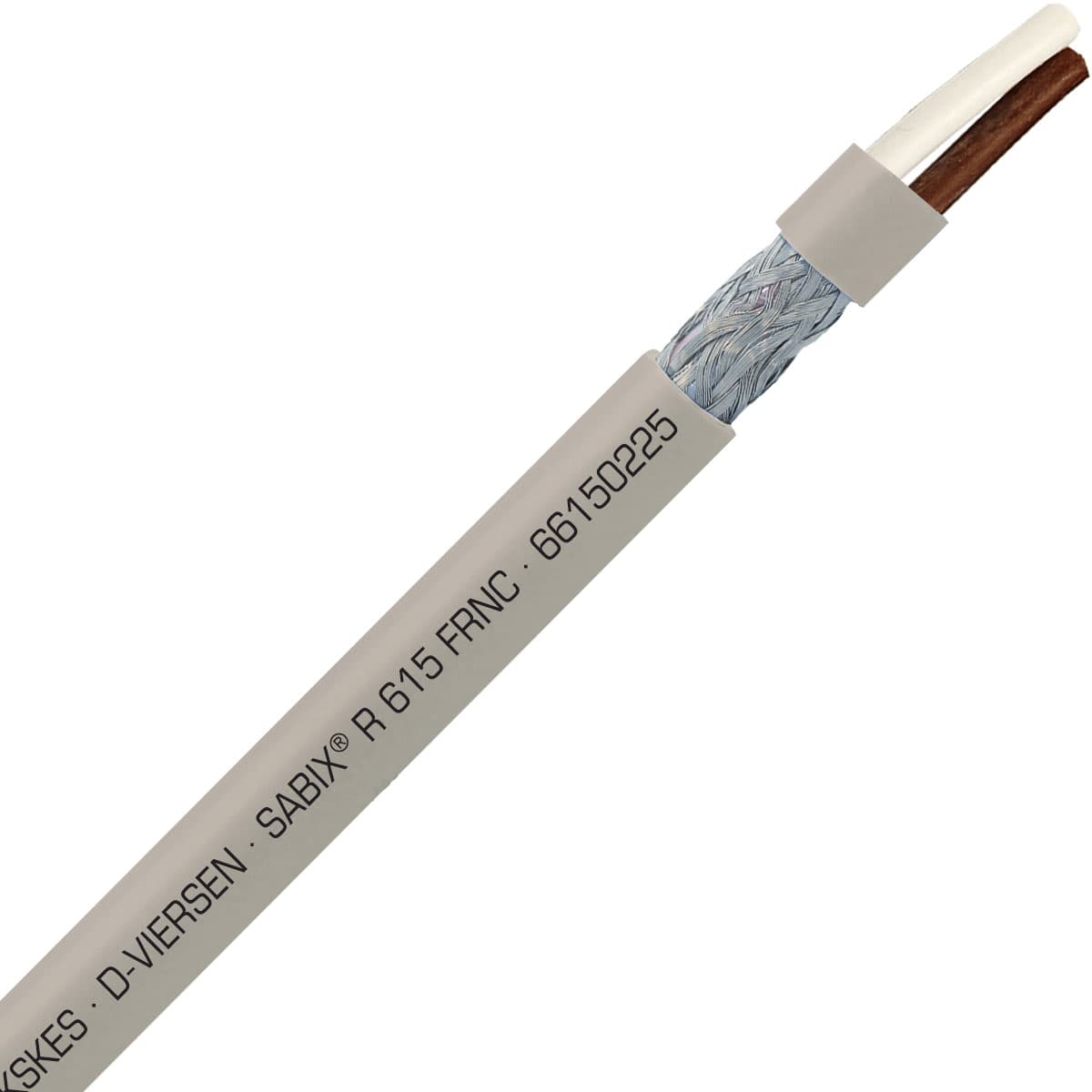 SAB 66150225 SABIX R 615 FRNC - 24 AWG/2c, shielded halogen-free flame retardant rail data cable, CE, RoHS SAB 66150225 SABIX R 615 FRNC - 24 AWG/2c, shielded halogen-free flame retardant rail data cable, CE, RoHS