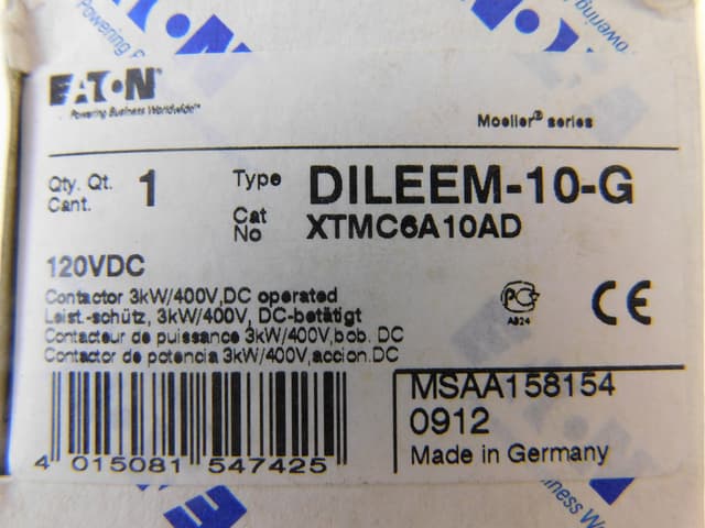 XTMC6A10AD Part Image. Manufactured by Eaton.