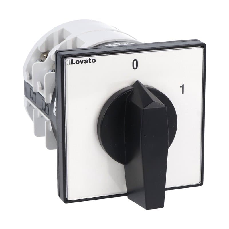 Lovato Electric 7GN12510U 7GN12510U Lovato - Rotary cam switch 7GN series, ON-OFF switch 3 poles 125A, for front mounting with black handle, front plate 90X90mm Lovato Electric 7GN12510U 7GN12510U Lovato - Rotary cam switch 7GN series, ON-OFF switch 3 poles 125A, for front mounting with black handle, front plate 90X90mm