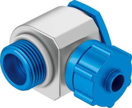 Festo 4468 elbow quick connector LCK-M5-PK-3 Swivelling with 2 sealing rings. Nominal size: 2,4 mm, Type of seal on screw-in stud: Sealing ring, Assembly position: Any, Pneumatic connection, port 1: Male thread M5, Pneumatic connection, port 2: for barbed connecto Festo 4468 elbow quick connector LCK-M5-PK-3 Swivelling with 2 sealing rings. Nominal size: 2,4 mm, Type of seal on screw-in stud: Sealing ring, Assembly position: Any, Pneumatic connection, port 1: Male thread M5, Pneumatic connection, port 2: for barbed connecto
