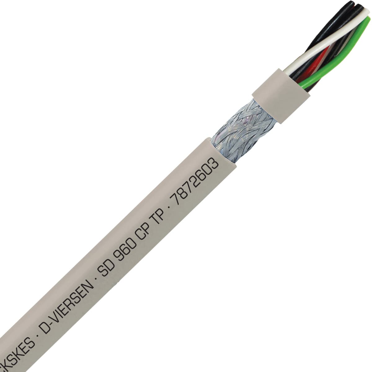 SAB 7872603 SD 960 CP TP - 26 AWG/3pr, shielded oil resistant continuous flex paired data cable, UL, CSA, CE, RoHS SAB 7872603 SD 960 CP TP - 26 AWG/3pr, shielded oil resistant continuous flex paired data cable, UL, CSA, CE, RoHS