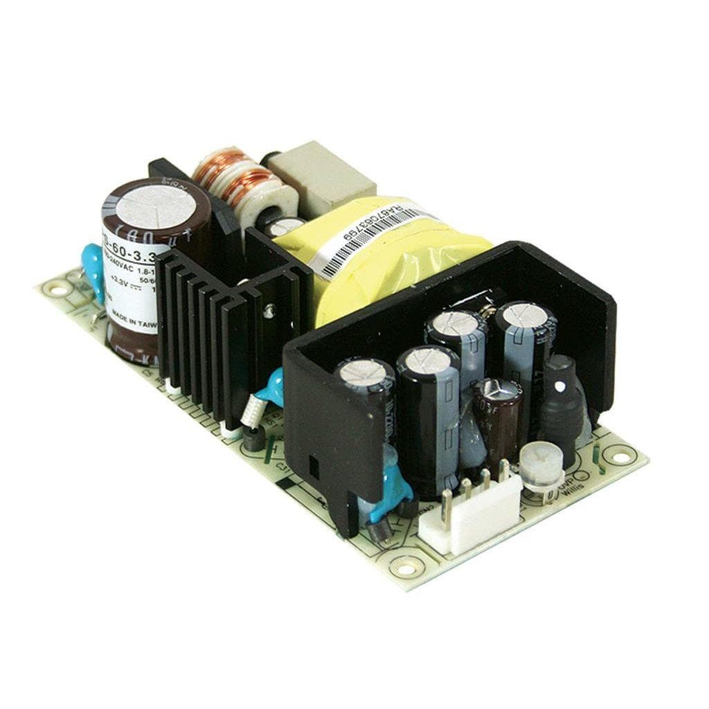 MEAN WELL RPS-60-12 AC-DC Open frame Medical power supply; Output 12Vdc at 5A; EN60601 2xMOPP; compact size 4 x 2 inch MEAN WELL RPS-60-12 AC-DC Open frame Medical power supply; Output 12Vdc at 5A; EN60601 2xMOPP; compact size 4 x 2 inch