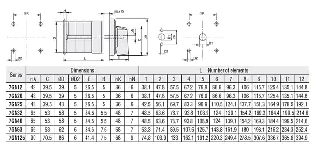 7GN63110O Part Image. Manufactured by Lovato Electric.