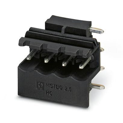 Phoenix Contact 2908993 PCB headers, nominal cross section: 2.5 mm², color: black, nominal current: 12 A, rated voltage (III/2): 320 V, type of contact: Male connector, number of potentials: 4, number of rows: 1, number of positions: 4, number of connections: 4, product range: Phoenix Contact 2908993 PCB headers, nominal cross section: 2.5 mm², color: black, nominal current: 12 A, rated voltage (III/2): 320 V, type of contact: Male connector, number of potentials: 4, number of rows: 1, number of positions: 4, number of connections: 4, product range: