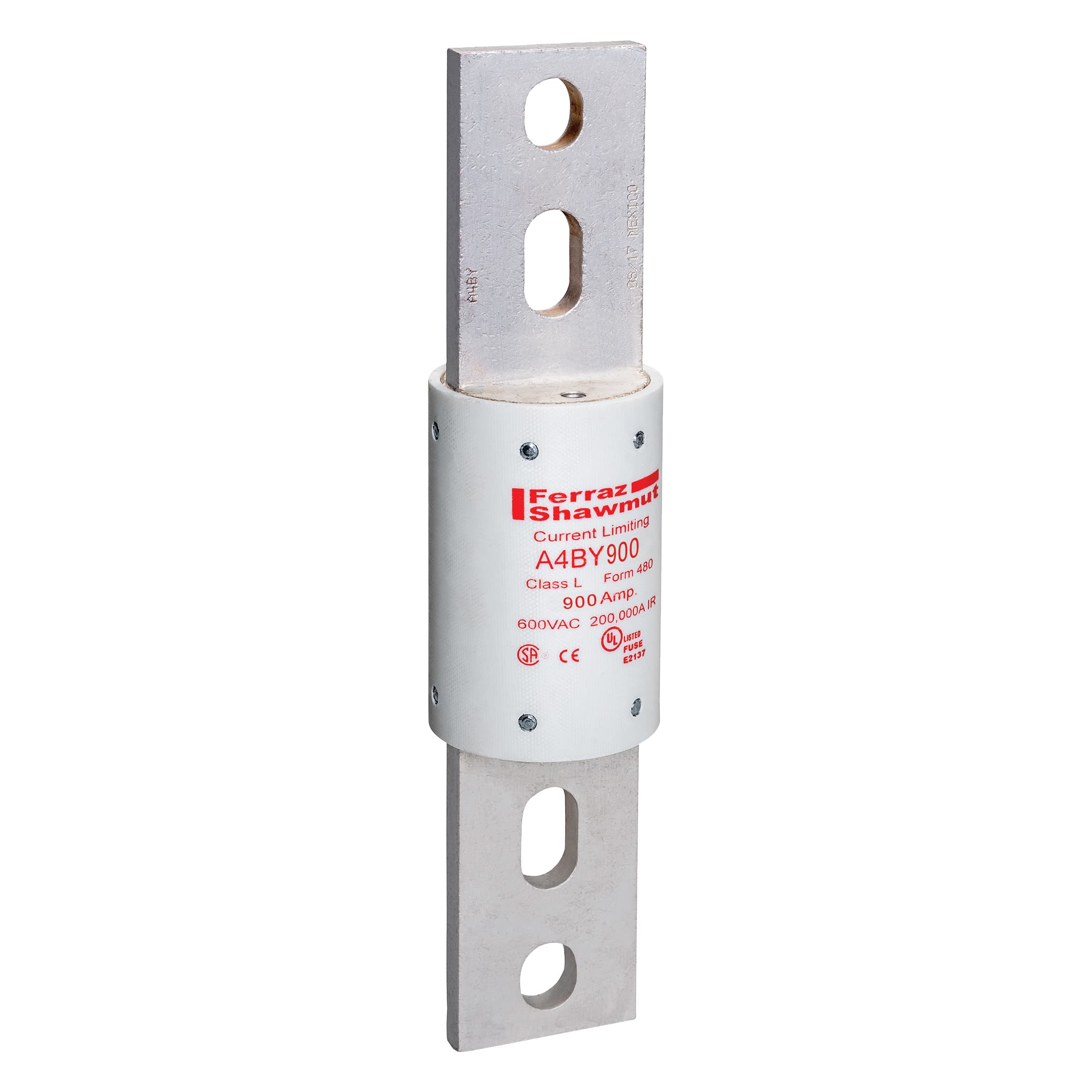 Mersen A4BY900 A4BY900 Mersen - Fuse A4BY - Class L - Time-Delay 600VAC 300VDC 900A Blade Amp-Trap® Mersen A4BY900 A4BY900 Mersen - Fuse A4BY - Class L - Time-Delay 600VAC 300VDC 900A Blade Amp-Trap®