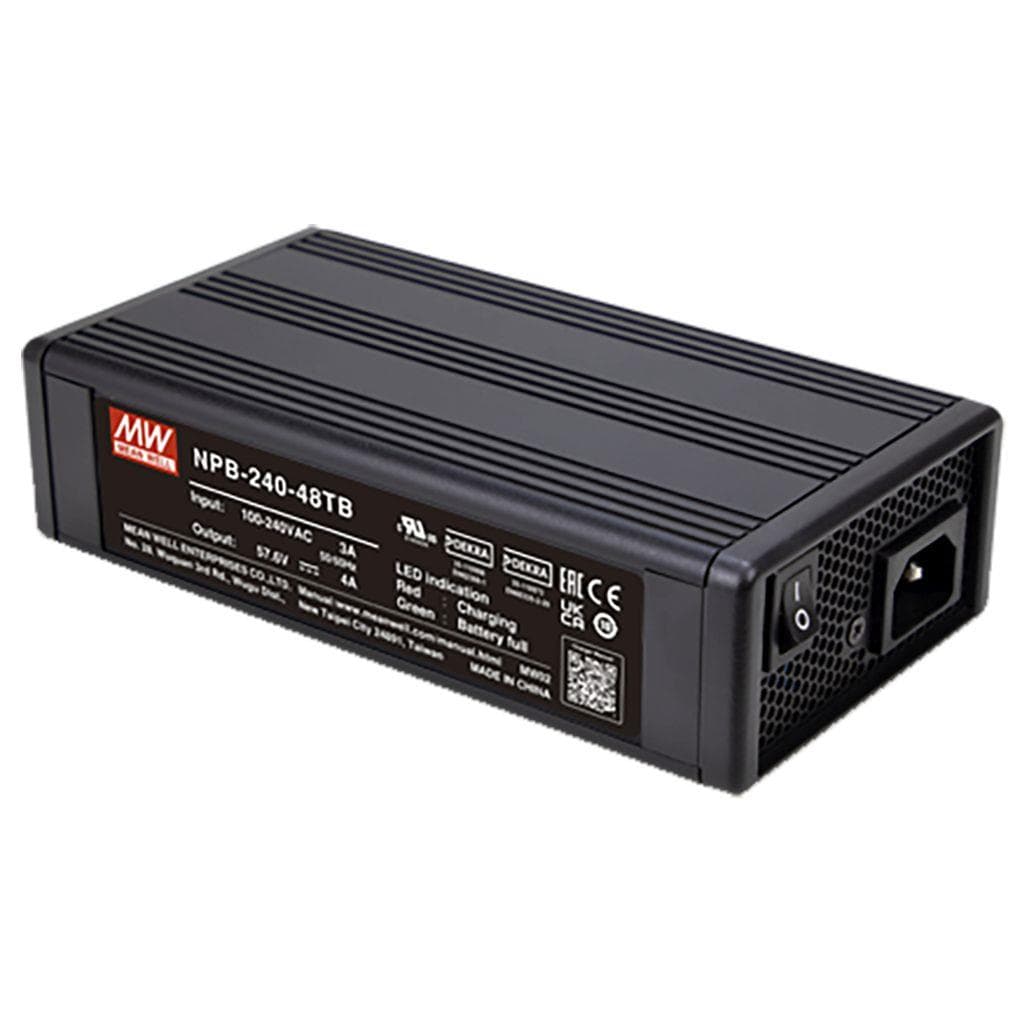 MEAN WELL NPB-240-24TB AC-DC Single output battery charger with PFC; 2 or 3 stage charging; Universal AC input; Output 28.8Vdc at 8A with terminal block MEAN WELL NPB-240-24TB AC-DC Single output battery charger with PFC; 2 or 3 stage charging; Universal AC input; Output 28.8Vdc at 8A with terminal block