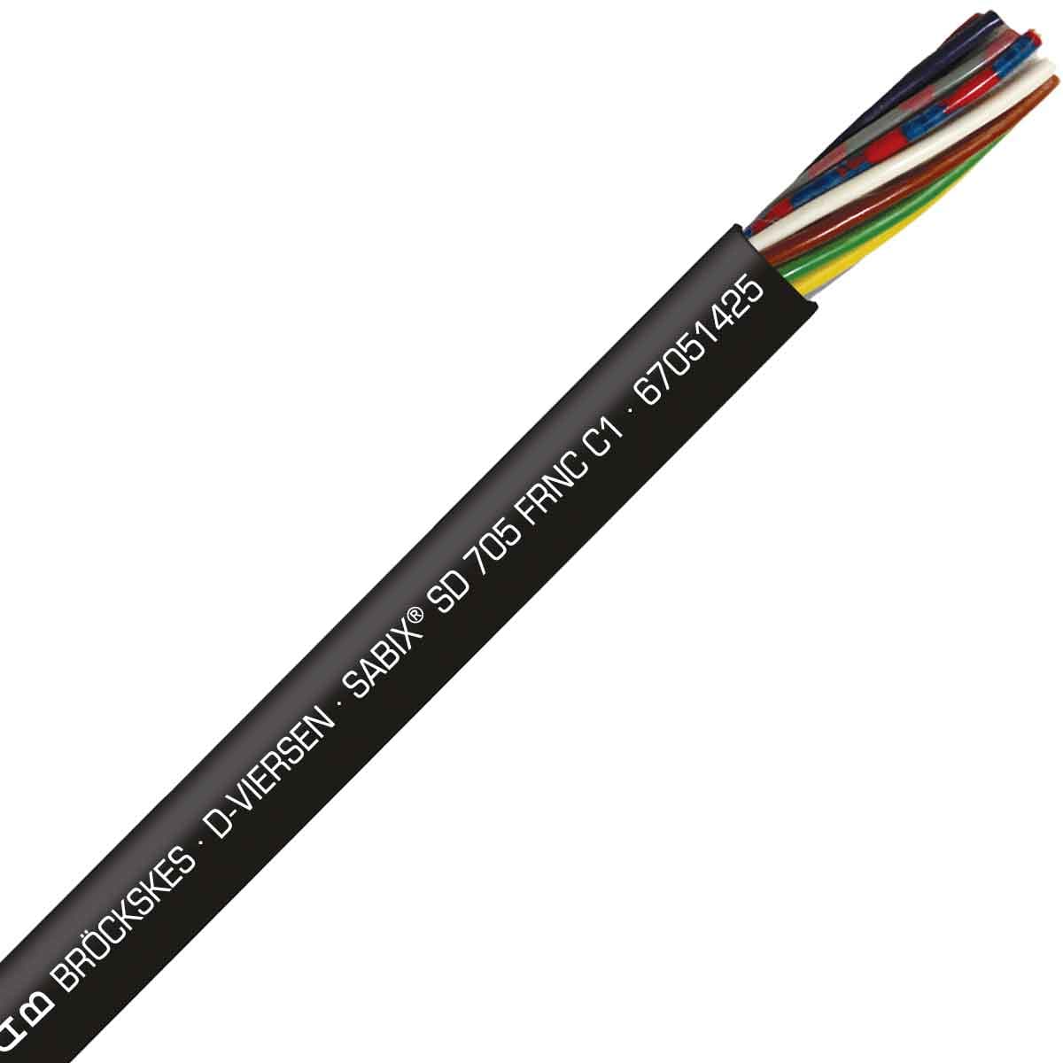 SAB 67051425 SABIX SD 705 FRNC C1 -24 AWG/14c, halogen-free flame retardant continuous flex data cable, CE, RoHS SAB 67051425 SABIX SD 705 FRNC C1 -24 AWG/14c, halogen-free flame retardant continuous flex data cable, CE, RoHS