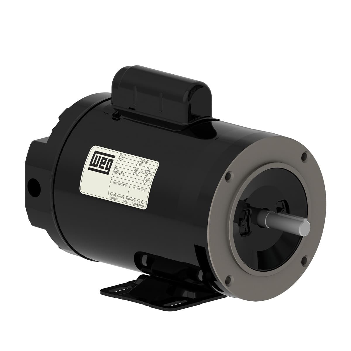 WEG 10857764 Motor 1 HP 4P D56C 1Ph 115/208-230 V 60 Hz IC01 - ODP - Foot-mounted WEG 10857764 Motor 1 HP 4P D56C 1Ph 115/208-230 V 60 Hz IC01 - ODP - Foot-mounted