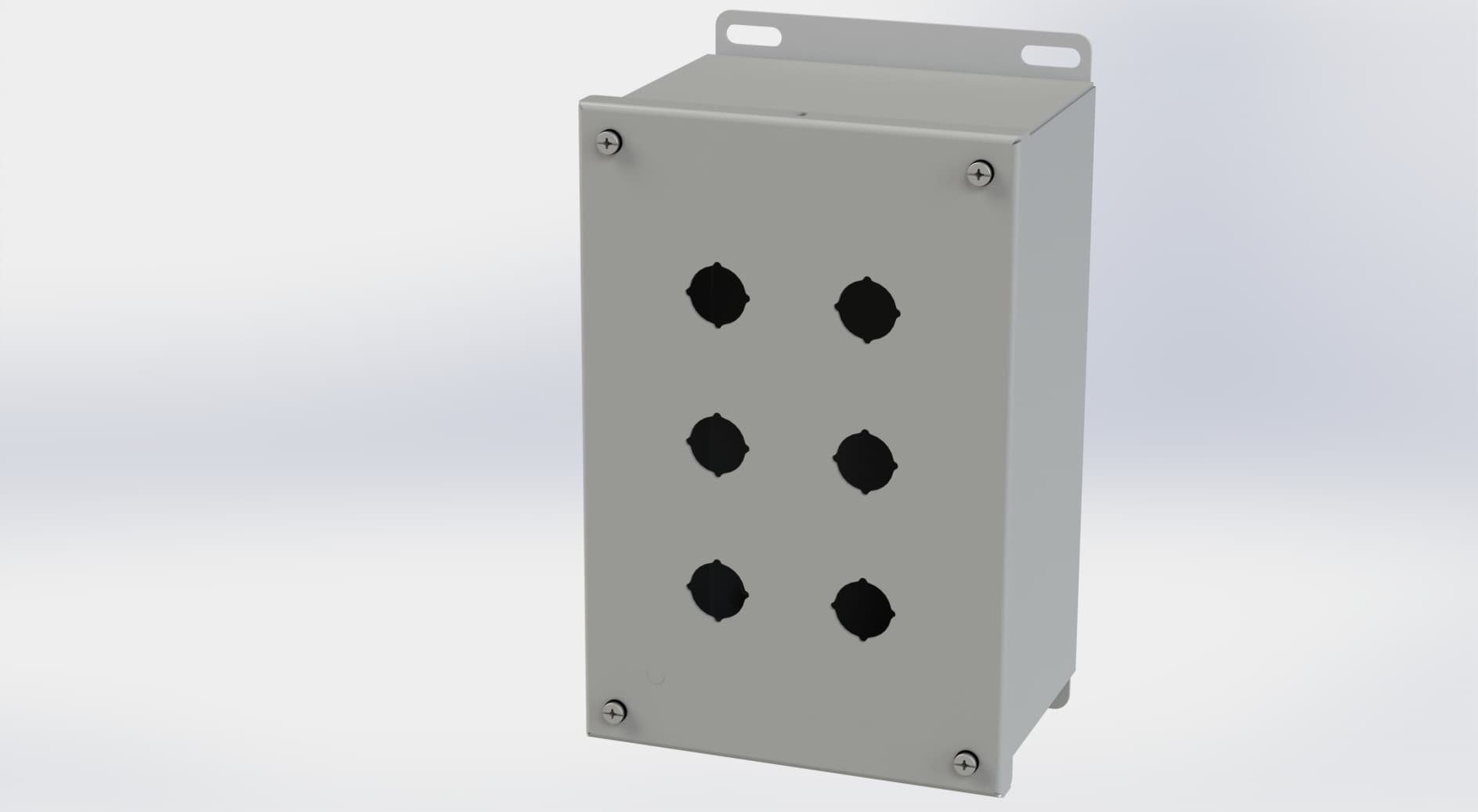Saginaw Control SCE-6PBXI PBXI Enclosure, Height:9.50", Width:6.25", Depth:4.75", ANSI-61 gray powder coating inside and out. Saginaw Control SCE-6PBXI PBXI Enclosure, Height:9.50", Width:6.25", Depth:4.75", ANSI-61 gray powder coating inside and out.