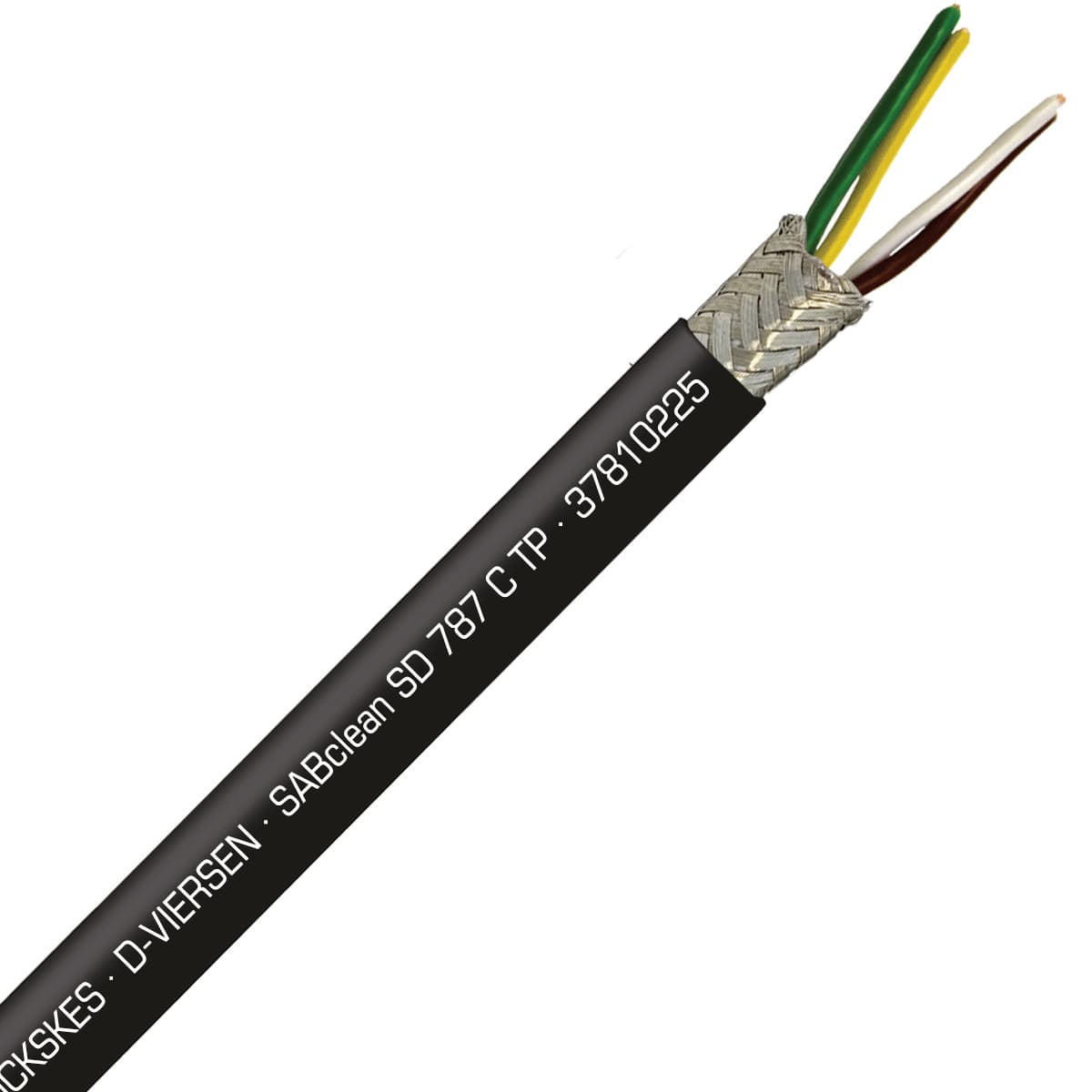 SAB 37810225 SABclean SD 787 C TP - 24 AWG/2pr, continuous flex shielded paired data cable, CE, RoHS SAB 37810225 SABclean SD 787 C TP - 24 AWG/2pr, continuous flex shielded paired data cable, CE, RoHS