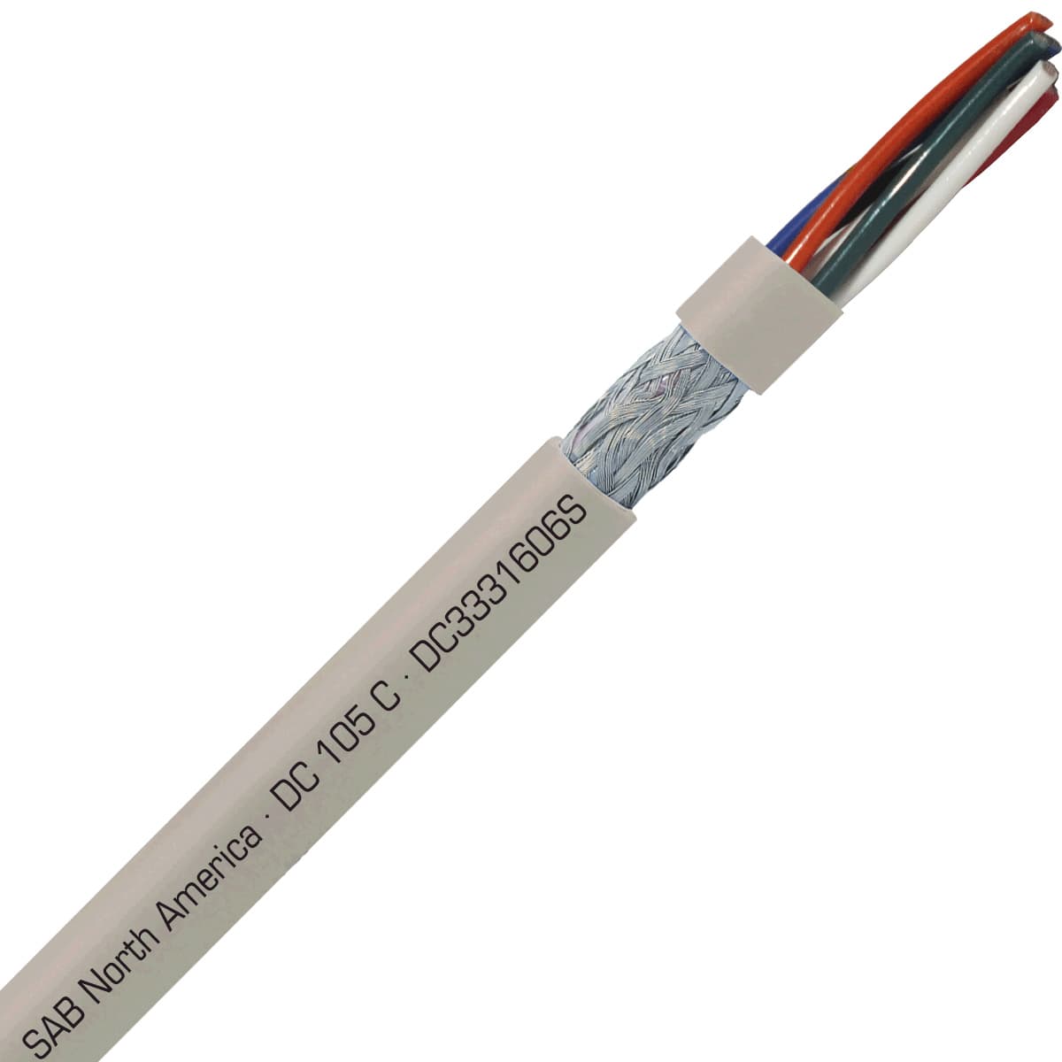 SAB DC3331606S DC 105 C - 16 AWG/6c, shielded flexible oil resistant data cable, UL, CSA, CE, RoHS SAB DC3331606S DC 105 C - 16 AWG/6c, shielded flexible oil resistant data cable, UL, CSA, CE, RoHS