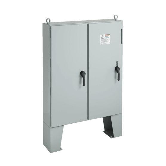 Hoffman A72X7324LPFTC Two-Door with Floor Stands Disconnect Enclosure, Type 12, 72.12x73.75x24.12 Hoffman A72X7324LPFTC Two-Door with Floor Stands Disconnect Enclosure, Type 12, 72.12x73.75x24.12