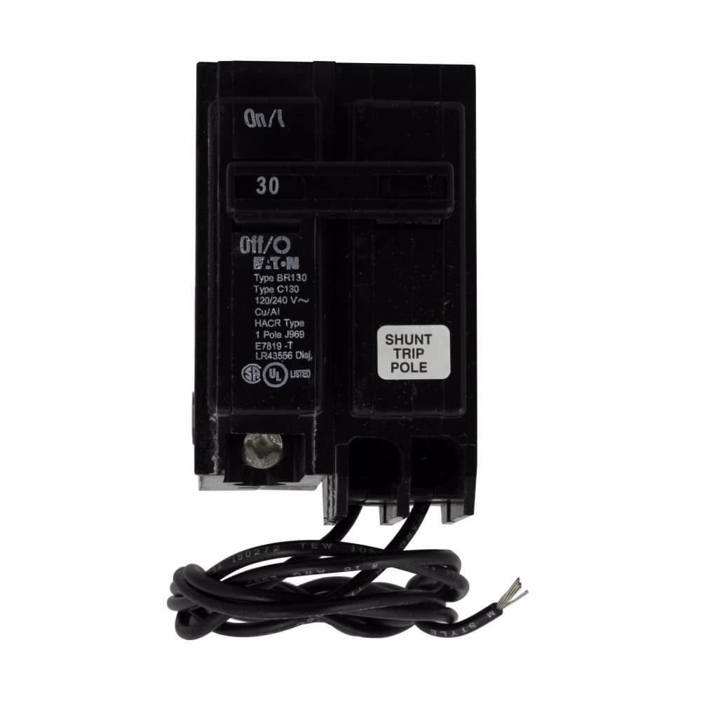 Eaton BR120ST BR120ST Eaton - Eaton BR thermal magnetic circuit breaker,Type BR 1-Inch plug-on circuit breaker,20 A,10 kAIC,Single-pole,120/240V,BR,#14-4 AWG Cu/Al,Q1,BR,Type BR loadcenters,Shunt trip included Eaton BR120ST BR120ST Eaton - Eaton BR thermal magnetic circuit breaker,Type BR 1-Inch plug-on circuit breaker,20 A,10 kAIC,Single-pole,120/240V,BR,#14-4 AWG Cu/Al,Q1,BR,Type BR loadcenters,Shunt trip included