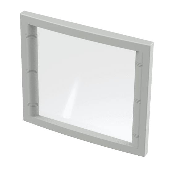 Hoffman CWF4045LG Concept Fixed Window Kit, Type 4, fits 400x450mm, Lt. Gray, Aluminum Hoffman CWF4045LG Concept Fixed Window Kit, Type 4, fits 400x450mm, Lt. Gray, Aluminum