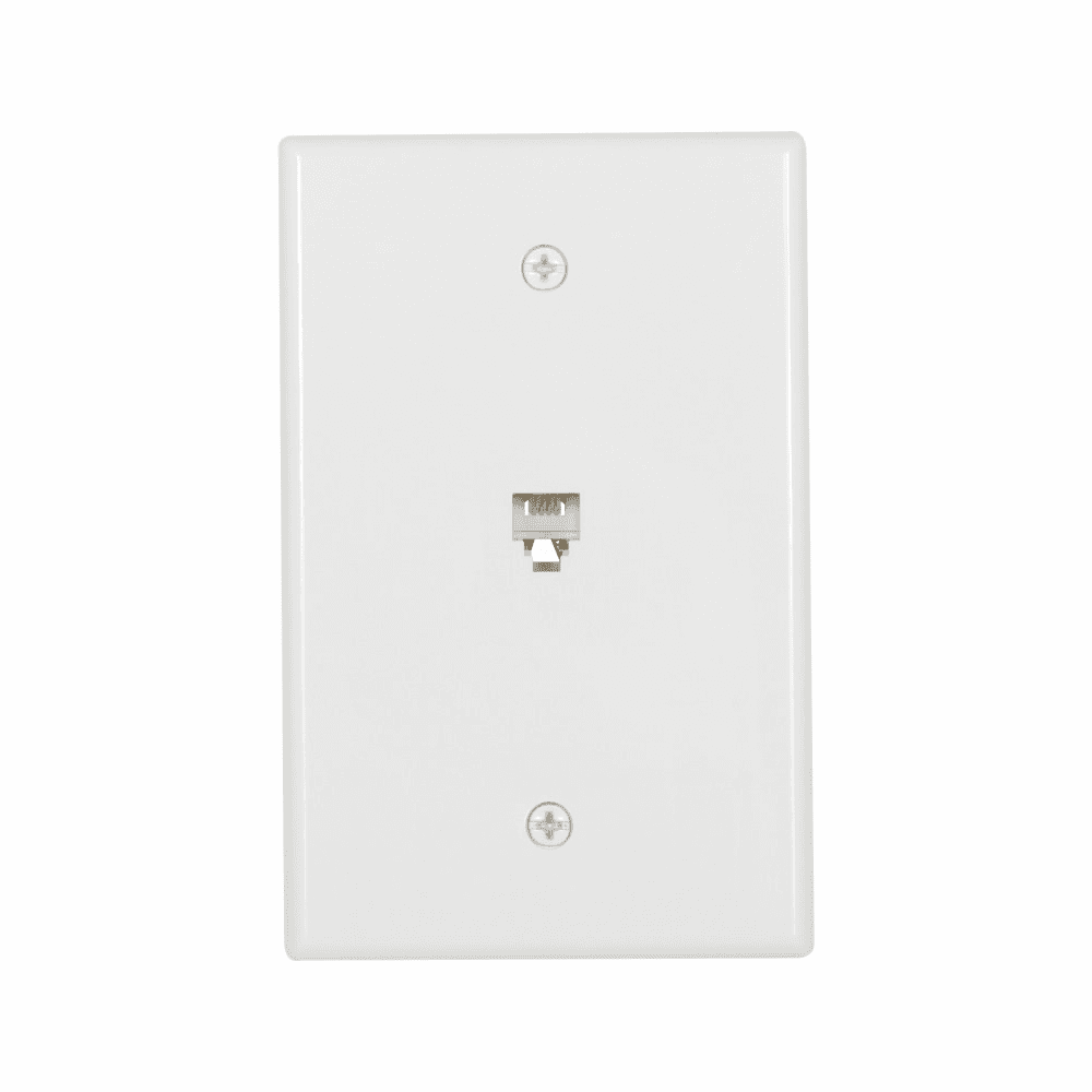 Eaton 3533-4W 3533-4W Eaton - Telephone Jack Wallplate, White, Thermoplastic, Surface, 625B4, Mid-size, 4-conductor jack, RJ11, RJ14, Jack Eaton 3533-4W 3533-4W Eaton - Telephone Jack Wallplate, White, Thermoplastic, Surface, 625B4, Mid-size, 4-conductor jack, RJ11, RJ14, Jack