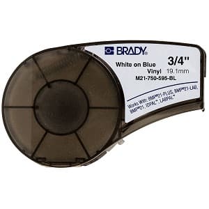 Brady Corp M21-750-595-BL M21-750-595-BL ; CART BMP 21 B595 WHITE/BLUE Brady Corp M21-750-595-BL M21-750-595-BL ; CART BMP 21 B595 WHITE/BLUE