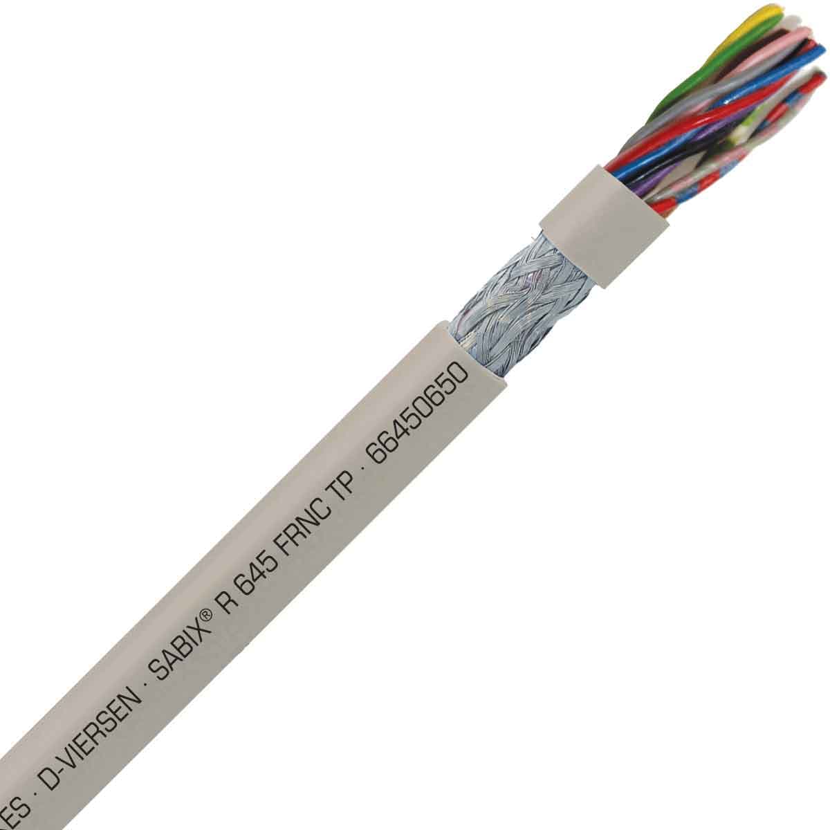 SAB 66450650 SABIX R 645 FRNC TP - 20 AWG/6pr, paired shielded halogen-free flame retardant rail data cable, CE, RoHS SAB 66450650 SABIX R 645 FRNC TP - 20 AWG/6pr, paired shielded halogen-free flame retardant rail data cable, CE, RoHS