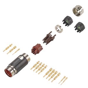 Siemens 6FX2003-0LA10 power connector 6-pole Sz. 1.5 type: 6FX2003-0LA10 pins, male thread 1x 6-pole insulator 5x pin contacts (1.5-4 mm2) 5x pin contacts (6-16 mm2) 3x brake cont. (1-2.5 mm2) 2x cable terminal Pack=1 unit for cable diameter: 7 - 9 / 9 - 16 / 16 - 25 Siemens 6FX2003-0LA10 power connector 6-pole Sz. 1.5 type: 6FX2003-0LA10 pins, male thread 1x 6-pole insulator 5x pin contacts (1.5-4 mm2) 5x pin contacts (6-16 mm2) 3x brake cont. (1-2.5 mm2) 2x cable terminal Pack=1 unit for cable diameter: 7 - 9 / 9 - 16 / 16 - 25
