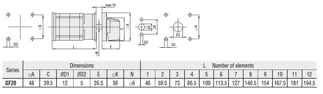 GF2008O Part Image. Manufactured by Lovato Electric.