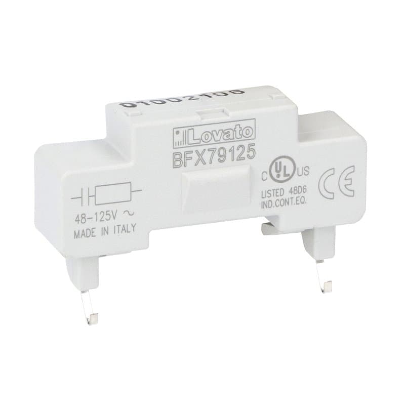 Lovato Electric BFX79240 BFX79240 Lovato - Quick connect surge suppressor for BF00A, BF09...BF150A AC contactors, 125-240VAC (resistor-capacitor) Lovato Electric BFX79240 BFX79240 Lovato - Quick connect surge suppressor for BF00A, BF09...BF150A AC contactors, 125-240VAC (resistor-capacitor)