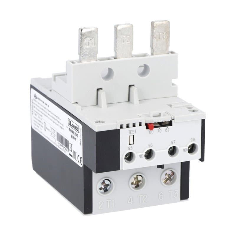 Lovato Electric RFNA826500 RFNA826500 Lovato - Motor protection relay, non phase failure/non single-phase sensitive. Three-pole (three-phase), automatic resetting. Direct mounting on BF40 - BF94 contactors, 46...65A Lovato Electric RFNA826500 RFNA826500 Lovato - Motor protection relay, non phase failure/non single-phase sensitive. Three-pole (three-phase), automatic resetting. Direct mounting on BF40 - BF94 contactors, 46...65A