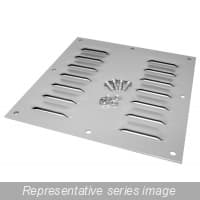 Hammond Manufacturing 1481L44 Vent. Plate, 5.6" x 5.5" - Steel/Gray Hammond Manufacturing 1481L44 Vent. Plate, 5.6" x 5.5" - Steel/Gray