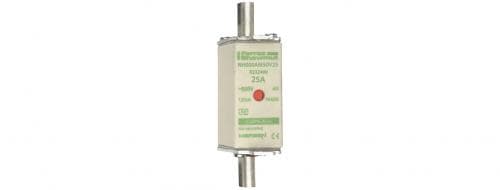 Mersen R232499 NH fuse-link aM, 500VAC, size 000, 25A double indicator/live tags Mersen R232499 NH fuse-link aM, 500VAC, size 000, 25A double indicator/live tags