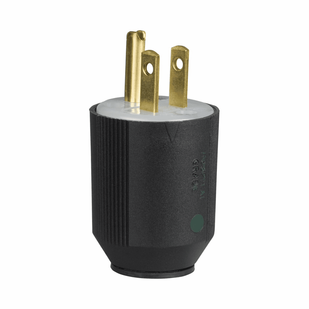 Eaton 5266NHG 5266NHG Eaton - Eaton Arrow Hart auto grip hospital grade straight blade plug, #18-12 AWG, 15A, Industrial, 125V, Back wire, Black and white, Brass, Nylon, 5-15P, Two-pole, three-wire, grounding, Screw, Nylon, Core pack Eaton 5266NHG 5266NHG Eaton - Eaton Arrow Hart auto grip hospital grade straight blade plug, #18-12 AWG, 15A, Industrial, 125V, Back wire, Black and white, Brass, Nylon, 5-15P, Two-pole, three-wire, grounding, Screw, Nylon, Core pack