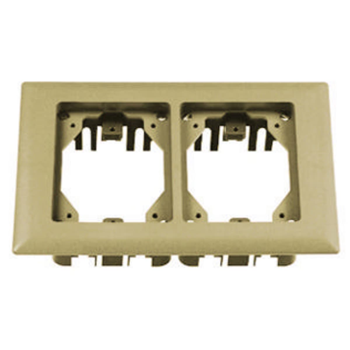 Hubbell PFBRFI2 Concrete Floorboxes, Flush, Rectangular PVC Box Series, 2-Gang Non-Metallic Carpet Flange, Ivory ; Durable cast aluminum construction available ; Provides consistent look and maximum functionality ; Locking studs allow each door to be secured independent Hubbell PFBRFI2 Concrete Floorboxes, Flush, Rectangular PVC Box Series, 2-Gang Non-Metallic Carpet Flange, Ivory ; Durable cast aluminum construction available ; Provides consistent look and maximum functionality ; Locking studs allow each door to be secured independent