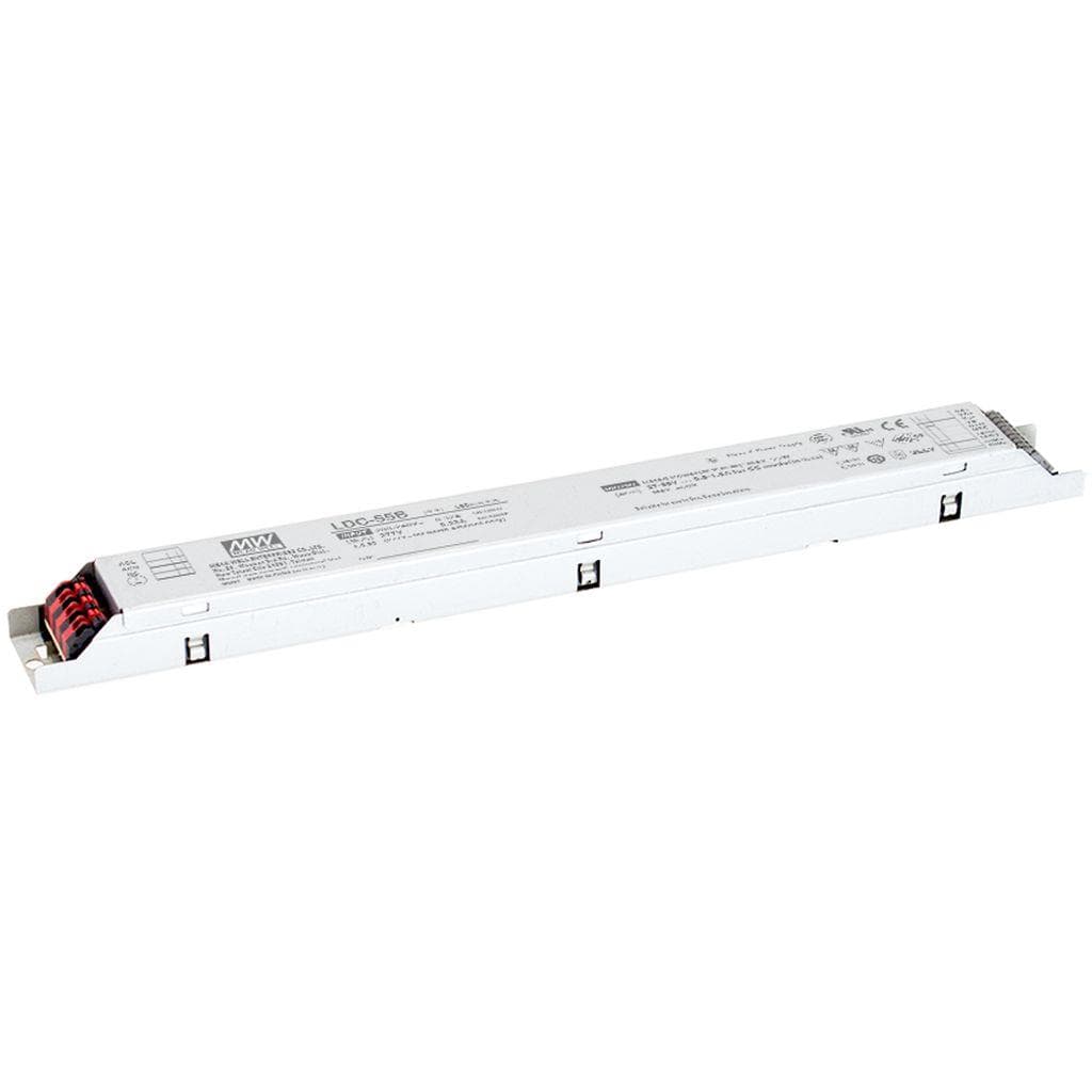 MEAN WELL LDC-55B AC-DC Linear LED driver Constant Power Mode; Output 56Vdc at 1.6A; Metal housing design; 3-in-1 dimming 0-10Vdc PWM resistance MEAN WELL LDC-55B AC-DC Linear LED driver Constant Power Mode; Output 56Vdc at 1.6A; Metal housing design; 3-in-1 dimming 0-10Vdc PWM resistance