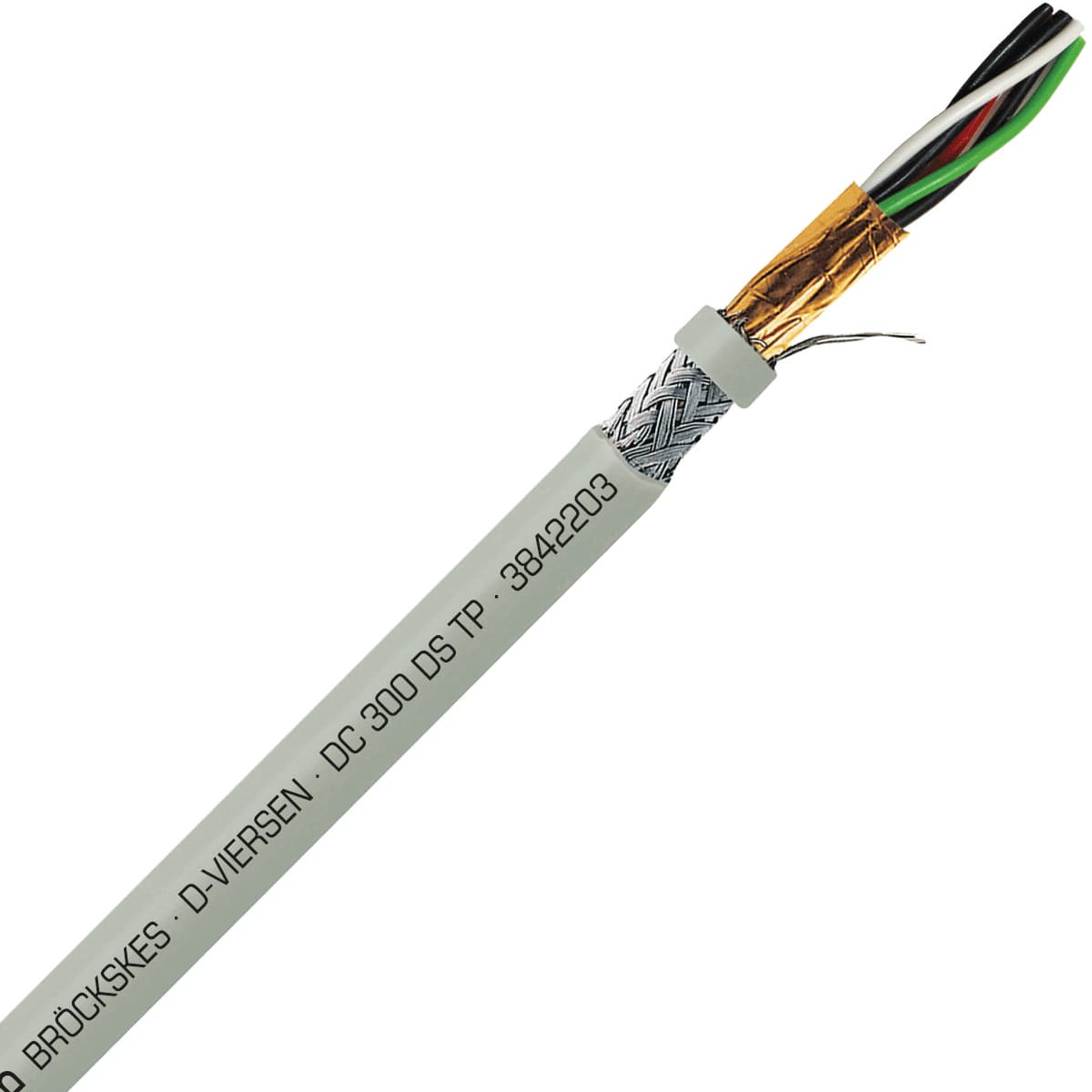 SAB 3842203 DC 300 DS TP- 22 AWG/3pr, multi-paired double shielded PVC signal and control cable, AWM SAB 3842203 DC 300 DS TP- 22 AWG/3pr, multi-paired double shielded PVC signal and control cable, AWM