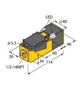 NI25U-CP40-AP6X2/S10 Part Image. Manufactured by Turck.