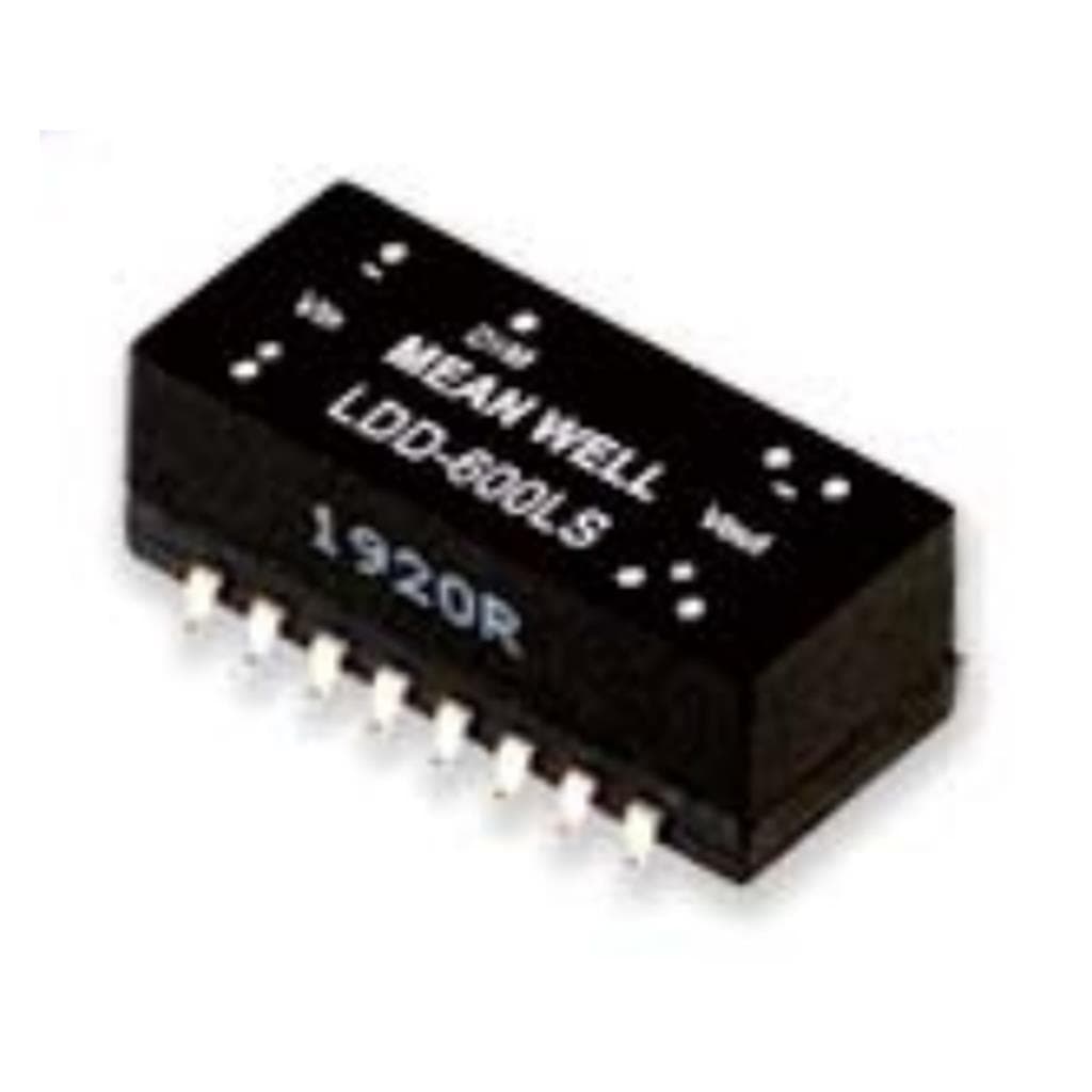 MEAN WELL LDD-600LS DC-DC Step down LED driver Constant Current (CC); Input 9-36Vdc; Output 0.6A at 2-32Vdc; PCB mount SMD; Dimming with PWM and remote ON/OFF MEAN WELL LDD-600LS DC-DC Step down LED driver Constant Current (CC); Input 9-36Vdc; Output 0.6A at 2-32Vdc; PCB mount SMD; Dimming with PWM and remote ON/OFF