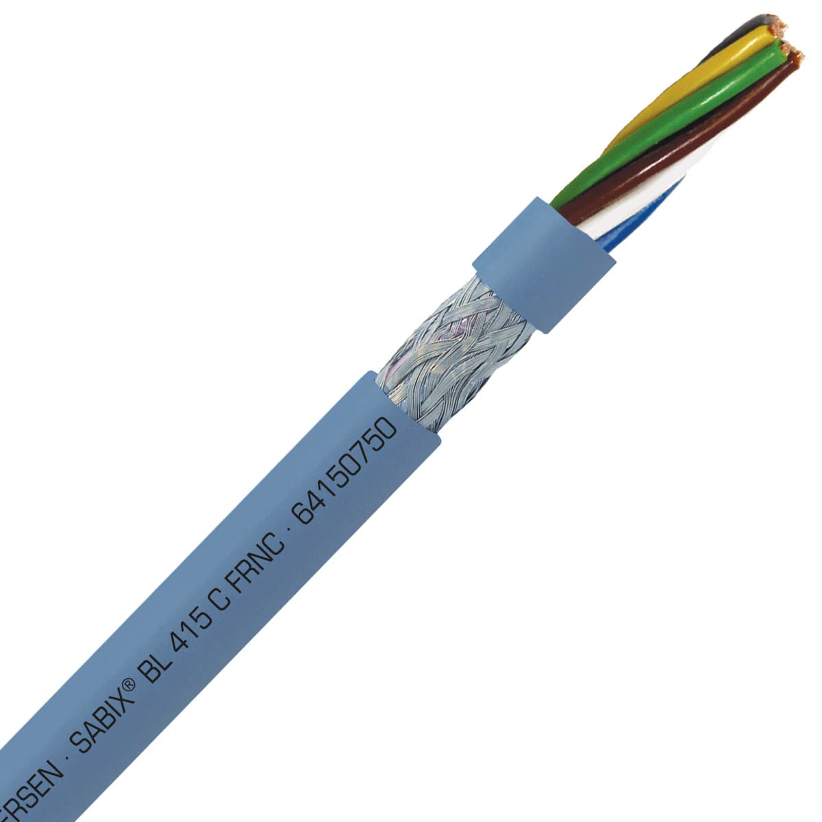 SAB 64150750 SABIX BL 415 C FRNC - 20 AWG/7c, shielded halogen-free flame retardant data cable, DNV-GL, CE, RoHS SAB 64150750 SABIX BL 415 C FRNC - 20 AWG/7c, shielded halogen-free flame retardant data cable, DNV-GL, CE, RoHS
