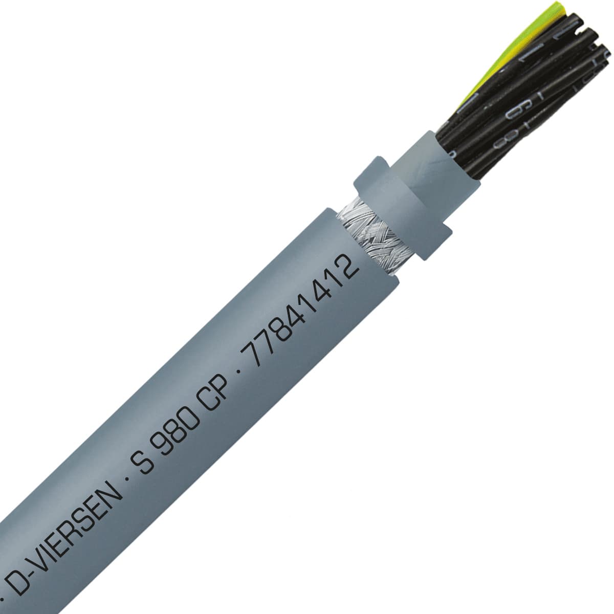 SAB 77841412 S 980 CP - 14 AWG/12c, shielded halogen-free heavy duty continuous flex PUR control cable, UL, CSA, CE, RoHS SAB 77841412 S 980 CP - 14 AWG/12c, shielded halogen-free heavy duty continuous flex PUR control cable, UL, CSA, CE, RoHS