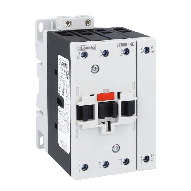 Lovato Electric BFD80T4E110 BFD80T4E110 Lovato - Four-pole contactor, 80A/1000V DC1, AC/DC coil, 60-110VAC/DC Lovato Electric BFD80T4E110 BFD80T4E110 Lovato - Four-pole contactor, 80A/1000V DC1, AC/DC coil, 60-110VAC/DC