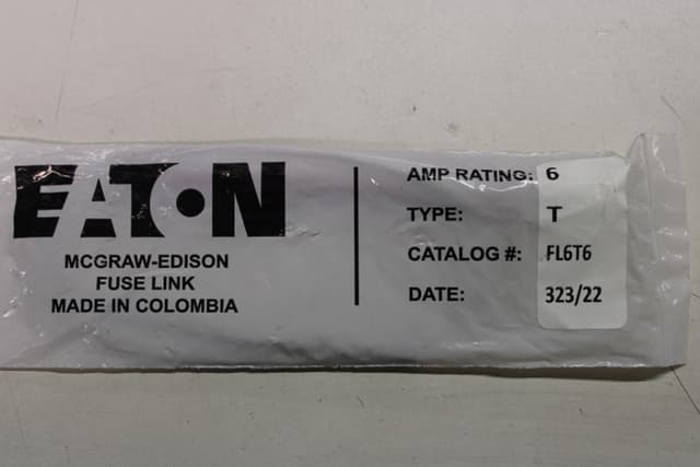 FL6T6 Part Image. Manufactured by Eaton.