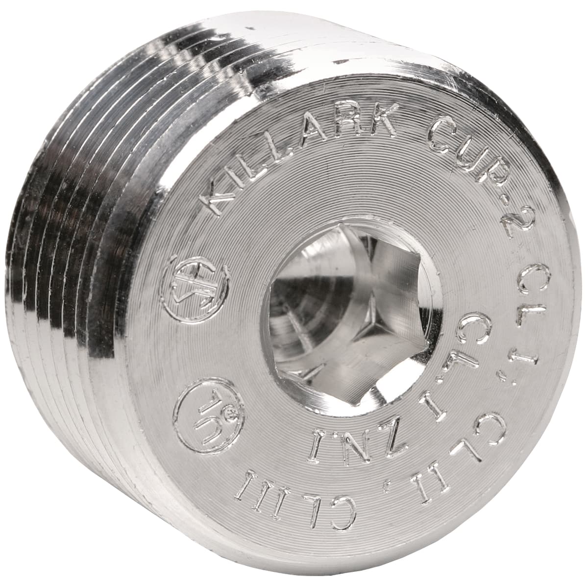 Hubbell CUP-2 3/4" Aluminum, Threaded Insert Plug ; Threaded hubs (NPT) ; To close up a tapped hole or hub ; Threaded hubs (NPT). Hubbell CUP-2 3/4" Aluminum, Threaded Insert Plug ; Threaded hubs (NPT) ; To close up a tapped hole or hub ; Threaded hubs (NPT).