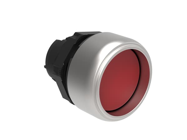 Lovato Electric LPCB304 LPCB304 Lovato - Pushbutton actuator, spring return dia: 22mm Platinum series chromed plastic, shrouded, red Lovato Electric LPCB304 LPCB304 Lovato - Pushbutton actuator, spring return dia: 22mm Platinum series chromed plastic, shrouded, red