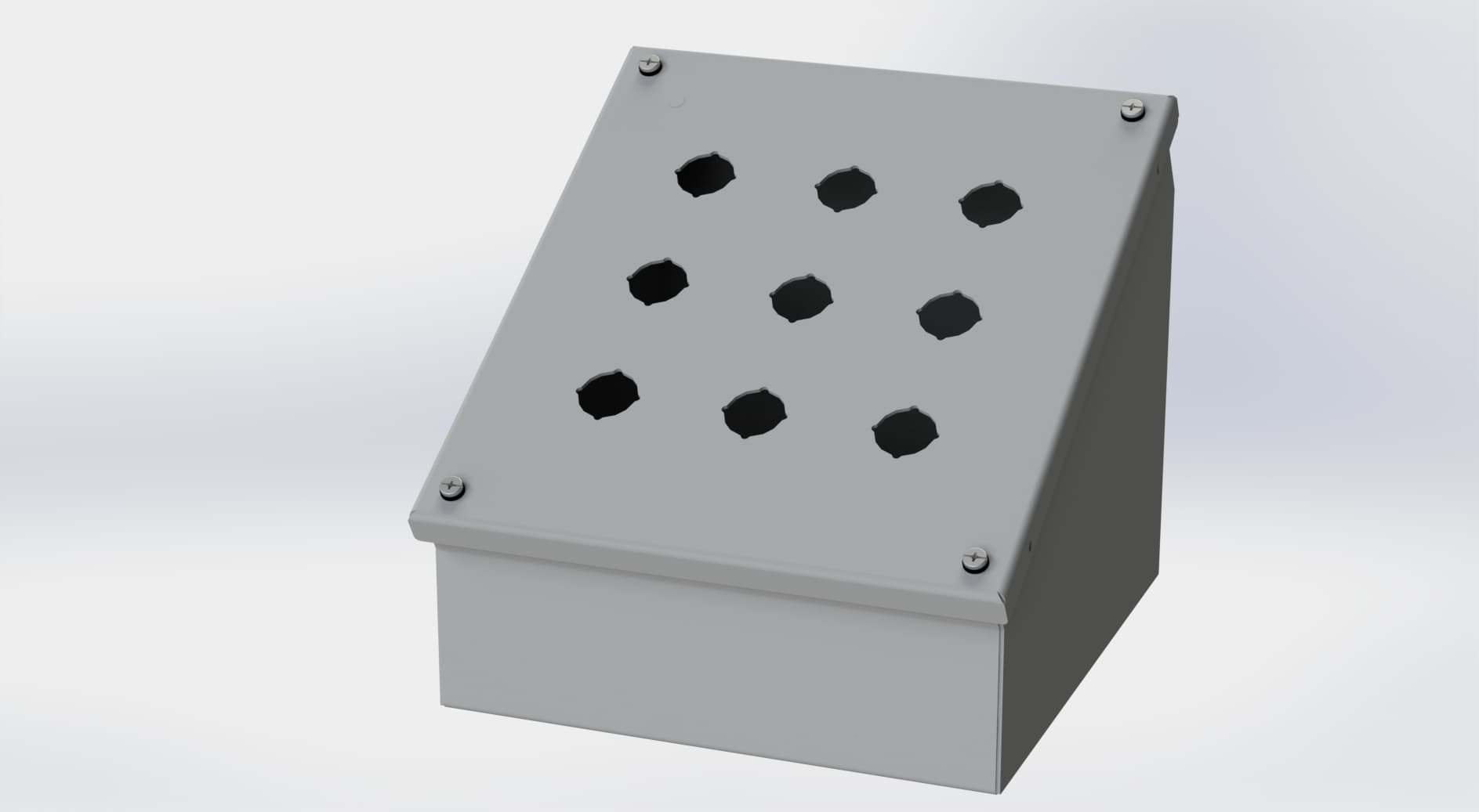 Saginaw Control SCE-9PBAI PBAI Enclosure, Height:9.50", Width:8.50", Depth:7.88", ANSI-61 gray powder coating inside and out. Saginaw Control SCE-9PBAI PBAI Enclosure, Height:9.50", Width:8.50", Depth:7.88", ANSI-61 gray powder coating inside and out.