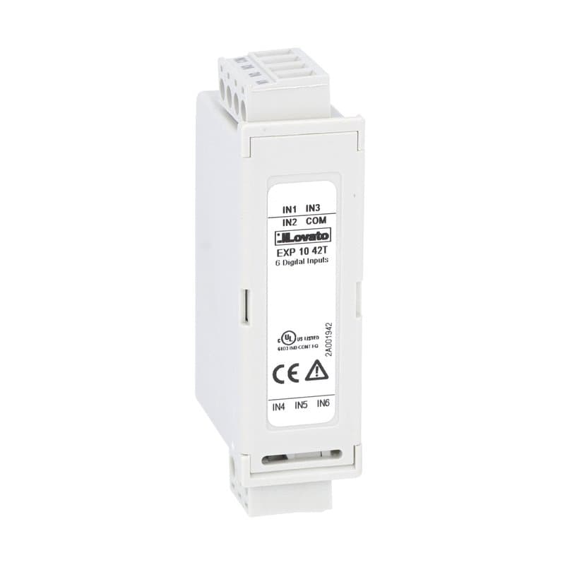 Lovato Electric EXP1042T EXP1042T Lovato - Expansion module EXP series for flush-mount products, 6 digital inputs, tropicalized Lovato Electric EXP1042T EXP1042T Lovato - Expansion module EXP series for flush-mount products, 6 digital inputs, tropicalized