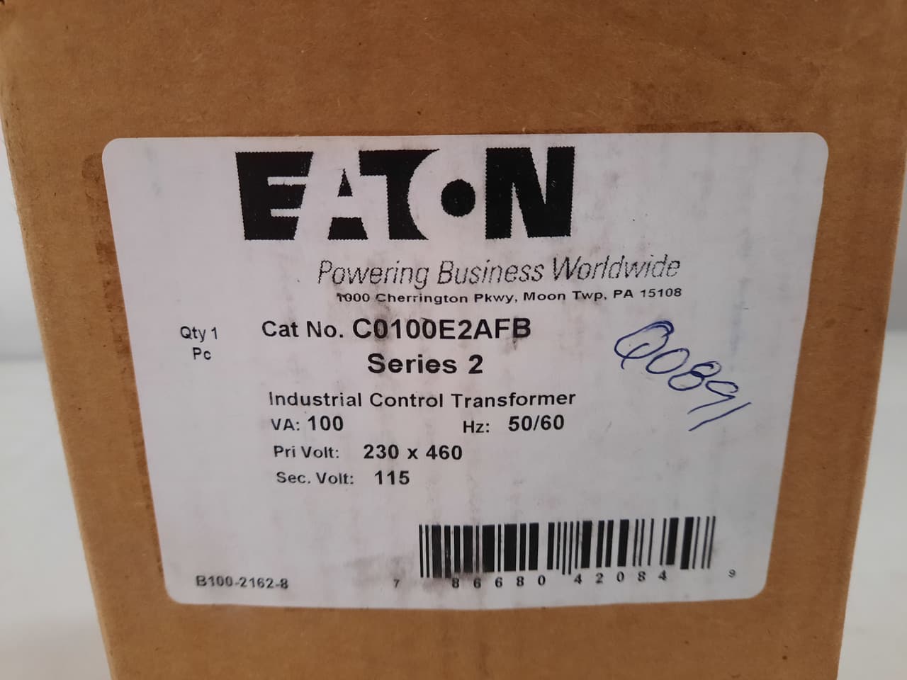 Eaton C0100E2AFB C0100E2AFB Eaton - Eaton type MTE, industrial control transformer, Eaton industrial control transformer MTE, pv: 240 x 480v, 230 x 460v, 220 x 440v, taps: none, sv: 120/115/110v, 55°c, 100 va , cu magnet wire Eaton C0100E2AFB C0100E2AFB Eaton - Eaton type MTE, industrial control transformer, Eaton industrial control transformer MTE, pv: 240 x 480v, 230 x 460v, 220 x 440v, taps: none, sv: 120/115/110v, 55°c, 100 va , cu magnet wire