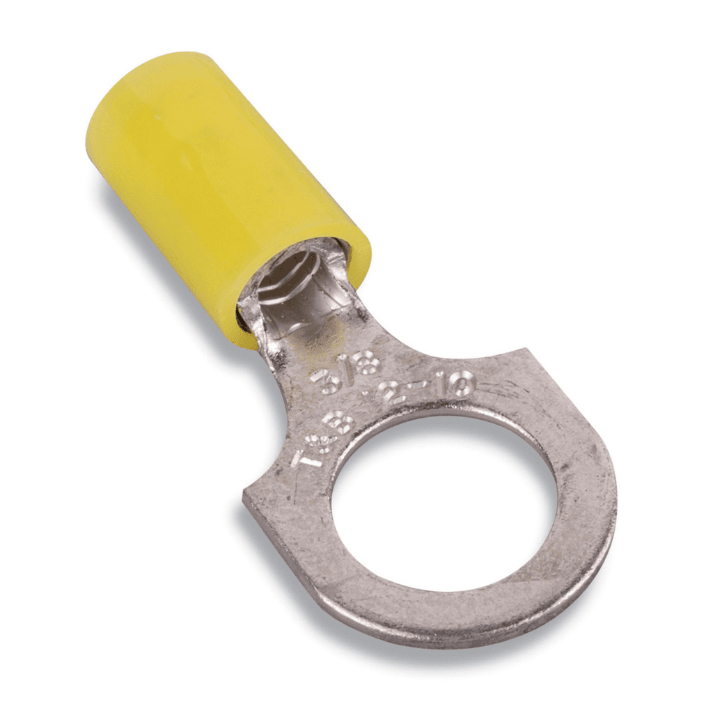 ABB Control RC1010 RC1010 ABB Control - Nylon Insulated Ring Terminal, Length 1.00 Inches, Width .37 Inches, Maximum Insulation .210, Bolt Hole #10, Wire Range #12-#10 AWG, Color Yellow, Copper, Tin Plated ABB Control RC1010 RC1010 ABB Control - Nylon Insulated Ring Terminal, Length 1.00 Inches, Width .37 Inches, Maximum Insulation .210, Bolt Hole #10, Wire Range #12-#10 AWG, Color Yellow, Copper, Tin Plated
