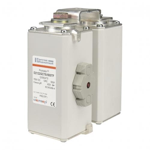 Mersen K220947 K220947 Mersen - Square Body High-Speed Fuse Protistor® Size 2x123 gR 750VDC IEC 1500A With Striker metric threads Mersen K220947 K220947 Mersen - Square Body High-Speed Fuse Protistor® Size 2x123 gR 750VDC IEC 1500A With Striker metric threads