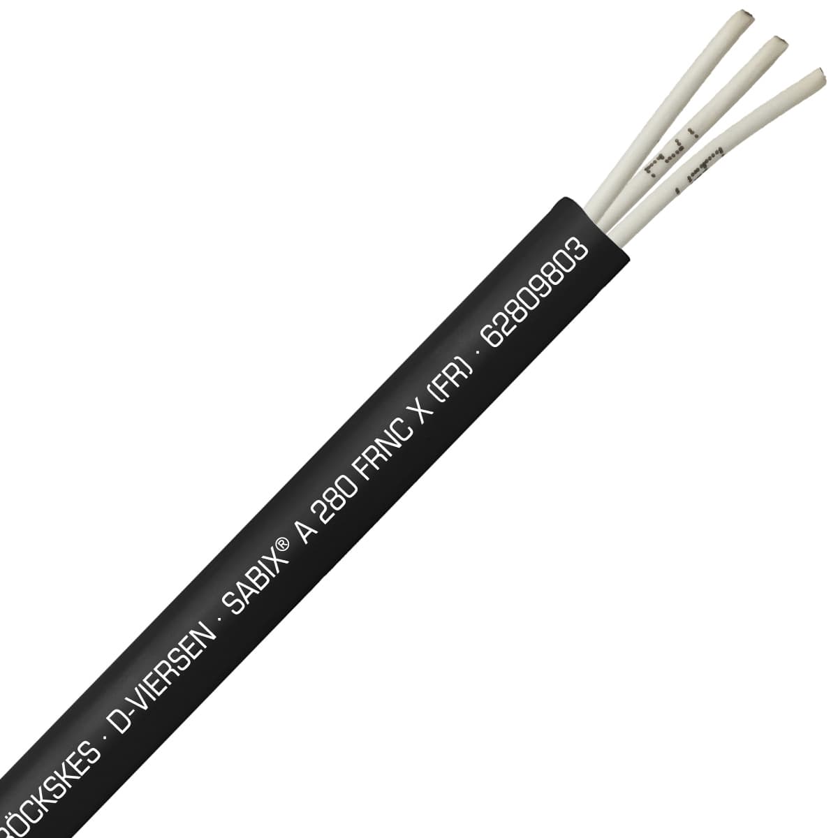 SAB 62809803 SABIX A 280 FRNC X (FR) -16 AWG/3c, halogen-free fire resistant control cable, CE, RoHS SAB 62809803 SABIX A 280 FRNC X (FR) -16 AWG/3c, halogen-free fire resistant control cable, CE, RoHS