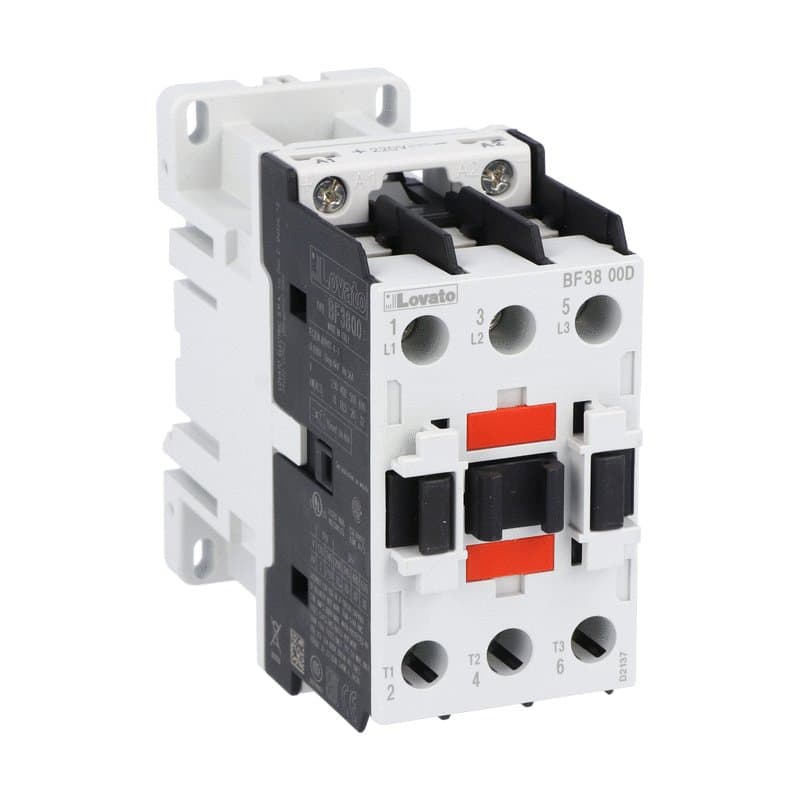 Lovato Electric BF3800D060 BF3800D060 Lovato - Three-pole contactor, IEC operating current Ie (AC3) = 38A, DC coil, 60VDC Lovato Electric BF3800D060 BF3800D060 Lovato - Three-pole contactor, IEC operating current Ie (AC3) = 38A, DC coil, 60VDC
