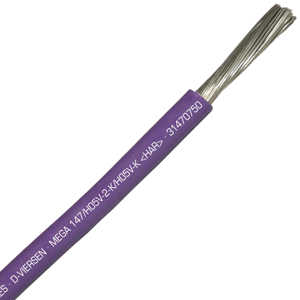 SAB 31470750 MEGA 147/H05V2-K/H05V-K (HAR/UL/CSA/CE) - 20 AWG hook-up wire, Violet SAB 31470750 MEGA 147/H05V2-K/H05V-K (HAR/UL/CSA/CE) - 20 AWG hook-up wire, Violet