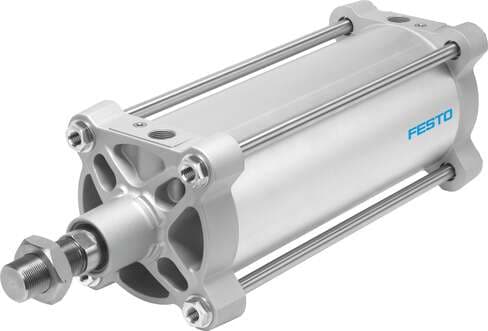 Festo 2029471 standards-based cylinder DSBG-160-320-PPVA-N3 Stroke: 320 mm, Piston diameter: 160 mm, Piston rod thread: M36x2, Cushioning: PPV: Pneumatic cushioning adjustable at both ends, Assembly position: Any Festo 2029471 standards-based cylinder DSBG-160-320-PPVA-N3 Stroke: 320 mm, Piston diameter: 160 mm, Piston rod thread: M36x2, Cushioning: PPV: Pneumatic cushioning adjustable at both ends, Assembly position: Any