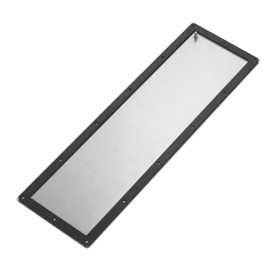 Hoffman GP206 Gland Plate, Type 4 and 12, 12 Gauge, 18.98x5.23, Gray, Steel Hoffman GP206 Gland Plate, Type 4 and 12, 12 Gauge, 18.98x5.23, Gray, Steel