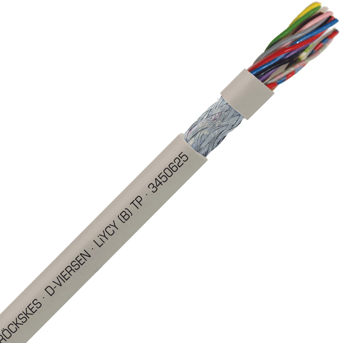 SAB 3450625 LiYCY (B) TP - 24 AWG/6pr, shielded multi-paired signal and control PVC cable with DIN color code SAB 3450625 LiYCY (B) TP - 24 AWG/6pr, shielded multi-paired signal and control PVC cable with DIN color code